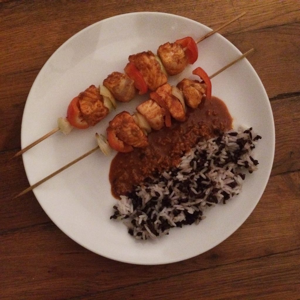 Brochettes de poissons épicés - Au menu il y a