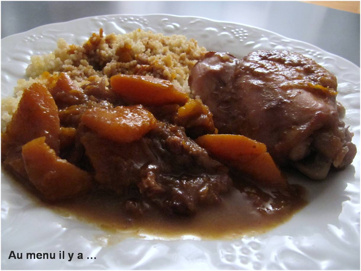 [Recette] Tajine de poulet au potimarron et raisin