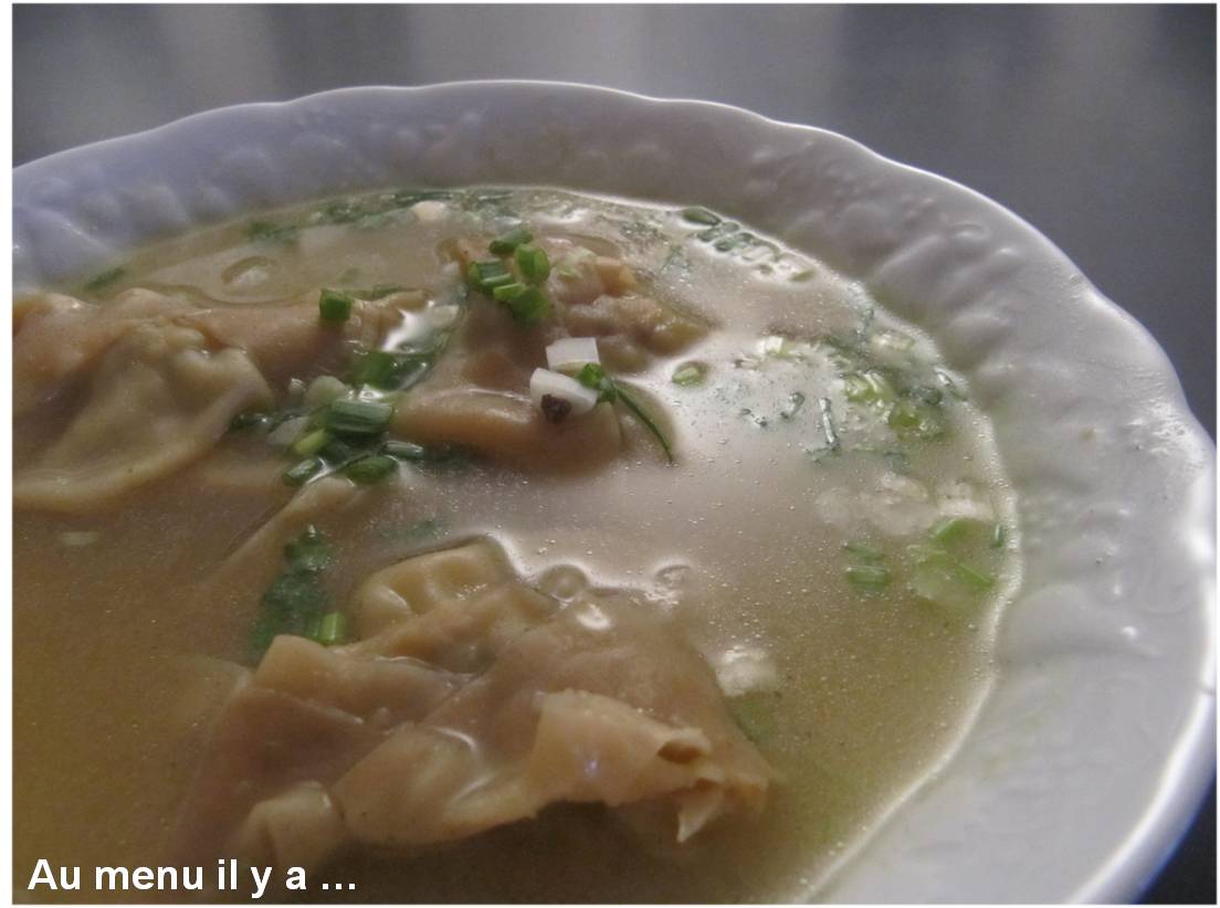 [Recette] Soupe aux wontons au poulet