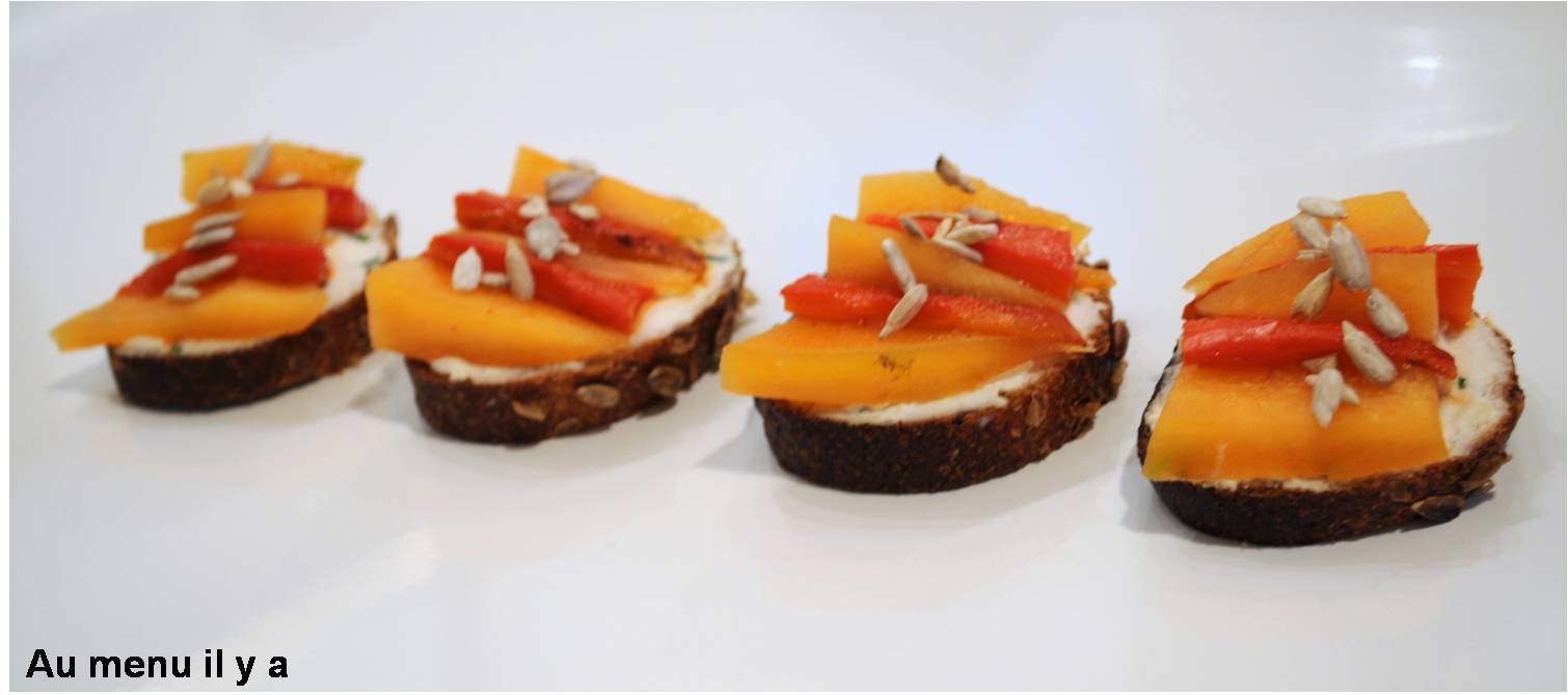 [Recette] Bruschetta melon/poivron