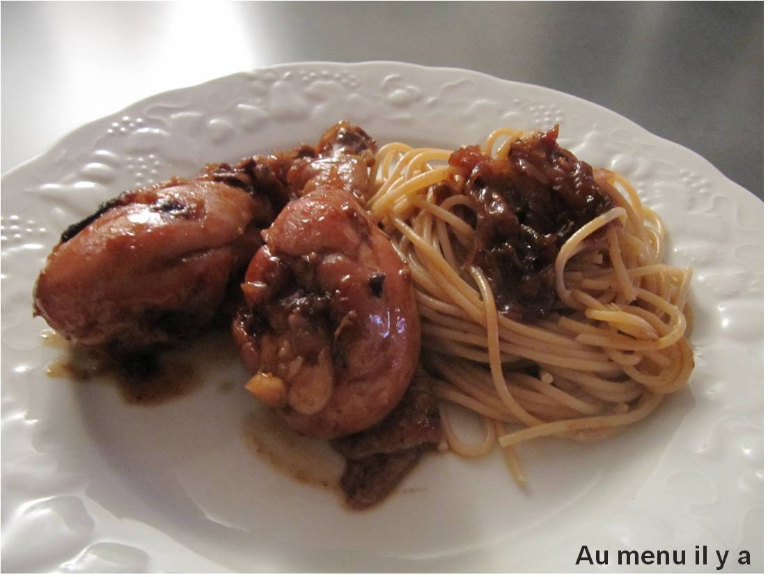 [Recette] Pilons de poulet au confit aux deux poivrons