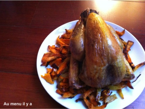 [Recette] Pintade aux spéculoos frites de patates douces