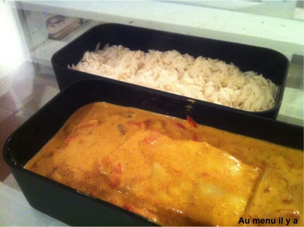 [Recette] [Tupperware] Curry de poisson, riz