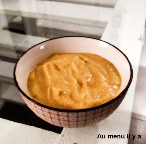 Soupe de potimarron lait de coco Bis - Au menu il y a