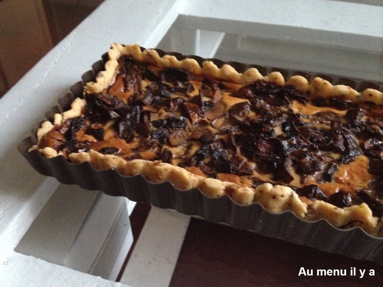 [Recette] Tarte champignon boursin