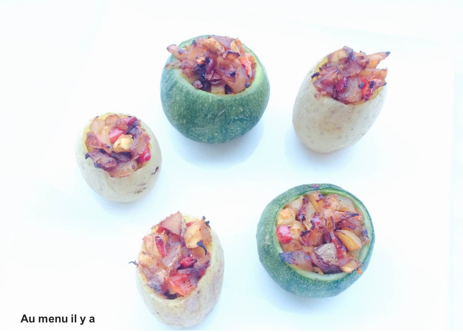 [Recette] Courgettes et pommes de terres farcies