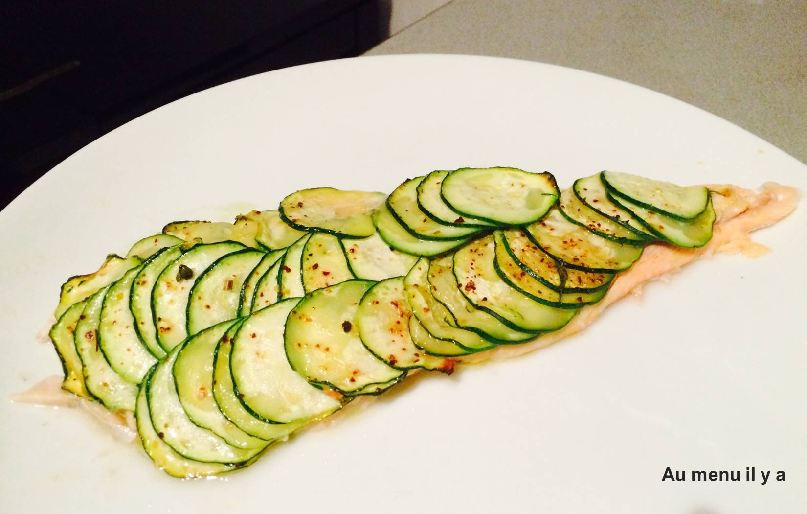 [Recette] Truite en écailles de courgette