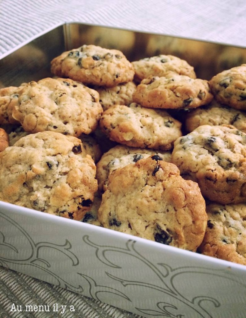 Oatmeal raisin cookies - Au menu il y a