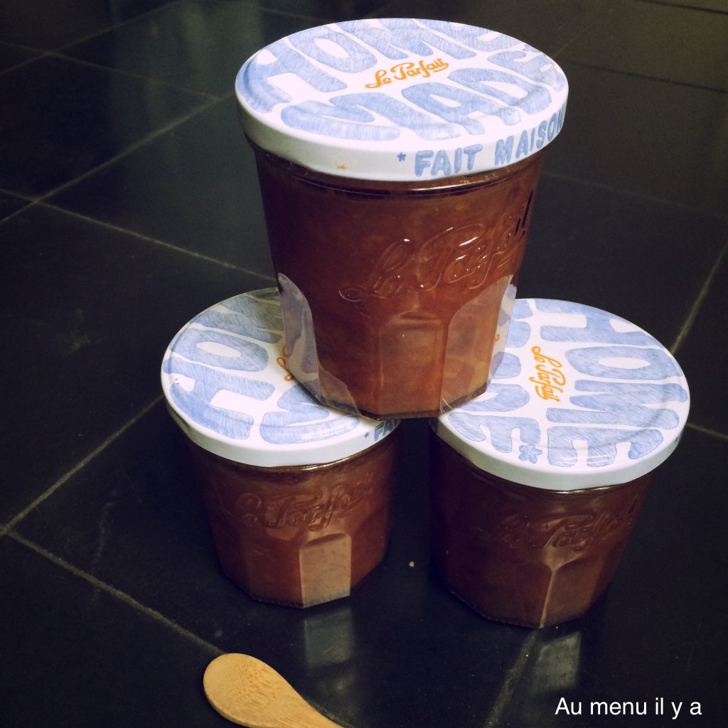 Confiture pêche et verveine - Au menu il y a