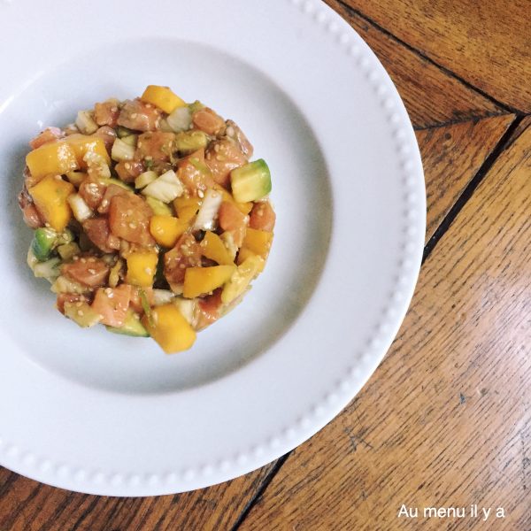 [Recette] Tartare de saumon, avocat, mangue et fenouil aux saveurs asiatiques