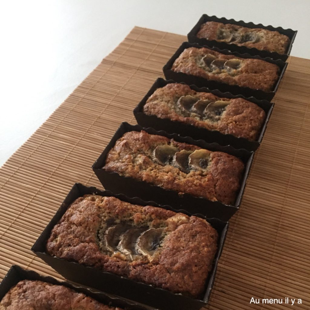 Banana bread aux amandes et chocolat Dulsey