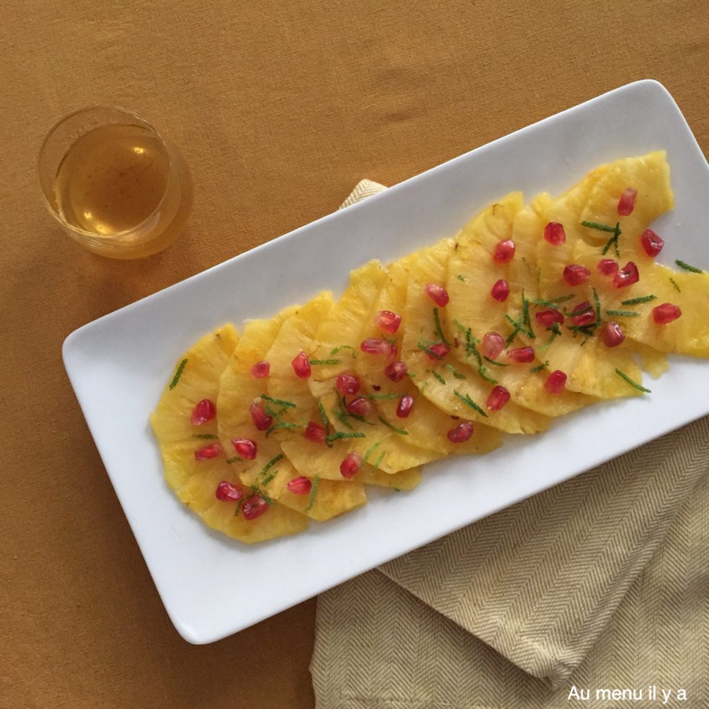 carpaccio d'ananas