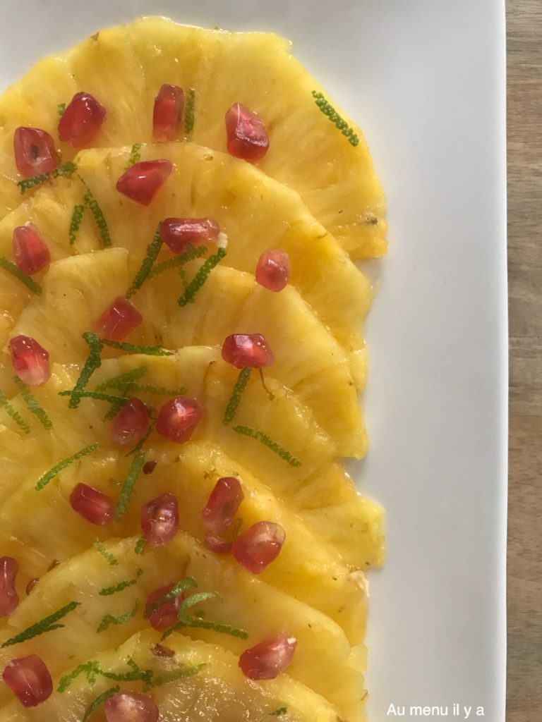 carpaccio d'ananas